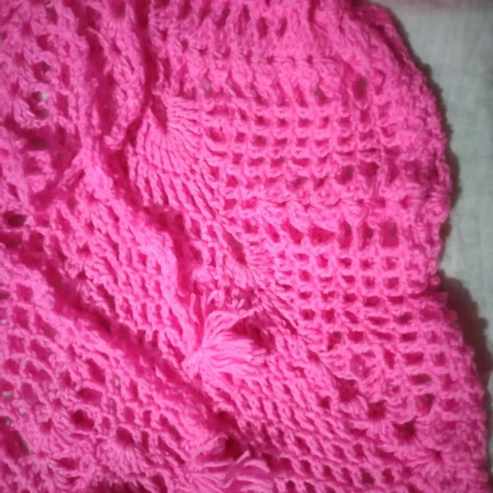 Woolen Empire Pattern Bell Sleeves Top for Woman - Pink, 2XL - Picture 3 of 7